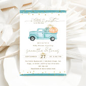 Pompoen Minimalistische Moderne Herfst Baby Jongen Kaart