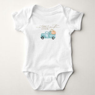 Pompoen Minimalistische Moderne Herfst Baby Jongen Romper