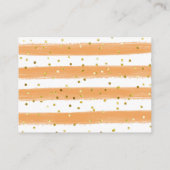 Pompoen Moderne Herfst Baby shower Luier Raffle Informatiekaartje (Achterkant)