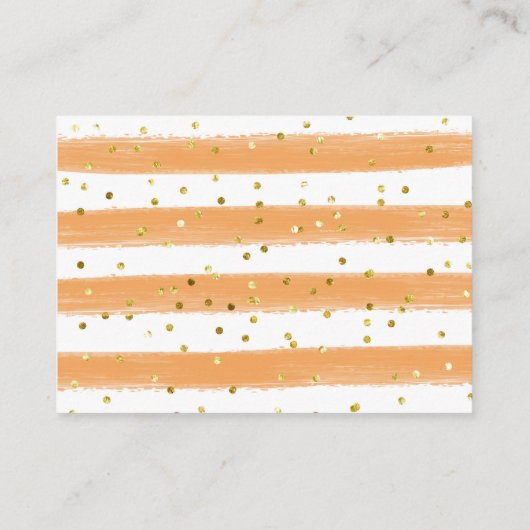 Pompoen Moderne Herfst Baby shower Luier Raffle Informatiekaartje (Achterkant)