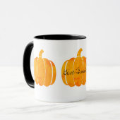 pompoen mok (Voorkant links)