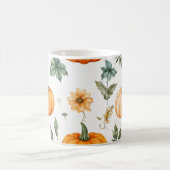 Pompoen Mok Oranje Waterverf Fall Leaves (Center)