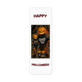 Pompoen Monster Bash Halloween Retouradreslabel Etiket