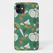 Pompoen naadloze patroonwortelen en paddenstoelen Case-Mate iPhone case (Achterkant)