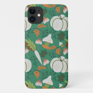 Pompoen naadloze patroonwortelen en paddenstoelen Case-Mate iPhone case
