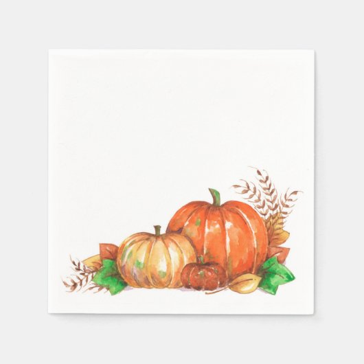Pompoen - Napkins Servet (Voorkant)