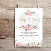 Pompoen nippen en zien, herfst ontmoeten begroet b kaart