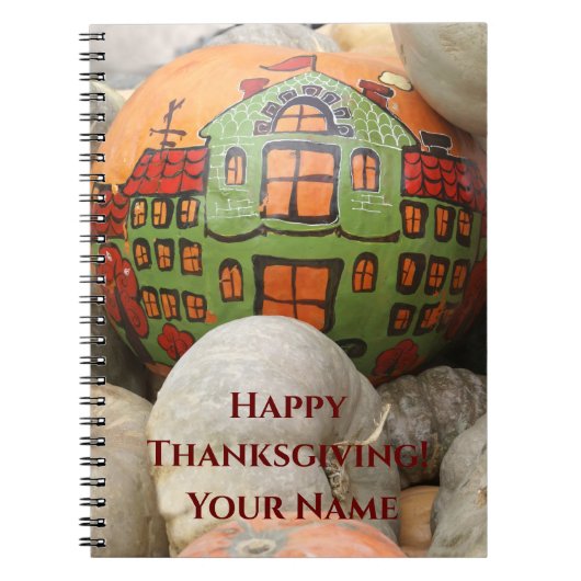 pompoen notitieboek (Voorkant)