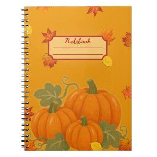 Pompoen Notitieboek | Schattig Herfst Kantoorartik