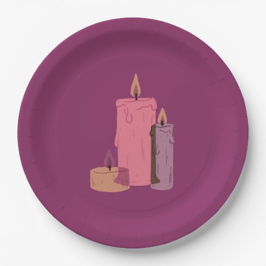 Pompoen om over te praten papieren bordje (Voorkant)