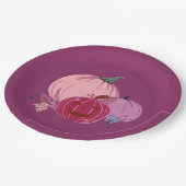 Pompoen om over te praten papieren bordje (Gekanteld)