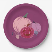 Pompoen om over te praten papieren bordje (Voorkant)