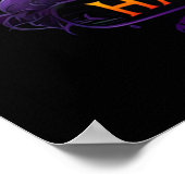 Pompoen omhelzen, Halloween herenhuis Poster (Hoek)