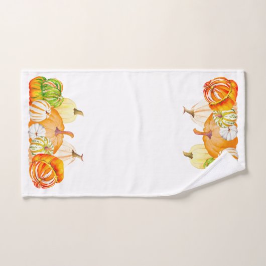 Pompoen Oogst op een Badkamer Handdoek Set (Handdoek)