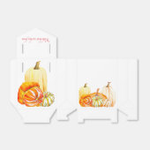 Pompoen Oogst op een Favor Box Bedankdoosjes (Uitgevouwen)