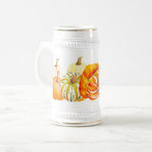 Pompoen Oogst op een Stein Bierpul (Voorkant links)
