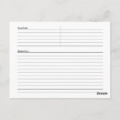 Pompoen Oogst Recept Kaart (Achterkant)