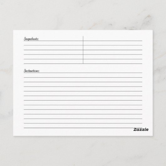 Pompoen Oogst Recept Kaart (Achterkant)