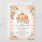 Pompoen op de weg Herfst Baby shower genderneutraa Kaart (Voorkant)