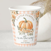 Pompoen op de weg Herfst Baby shower genderneutraa