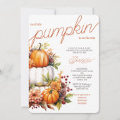 Pompoen op de weg Luier Cake Herfst Baby shower Kaart (Voorkant)