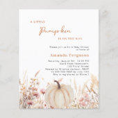 Pompoen op de weg wildflower budget Baby shower (Voorkant)