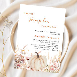 Pompoen op de weg wildflower budget Baby shower