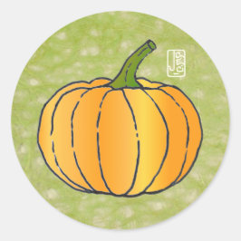 Pompoen op Washi papieren Sticker