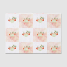 Pompoen op wijn Waterverf Tissuepapier