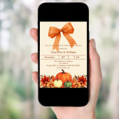 Pompoen oranje boog Thanksgiving Diner Kaart