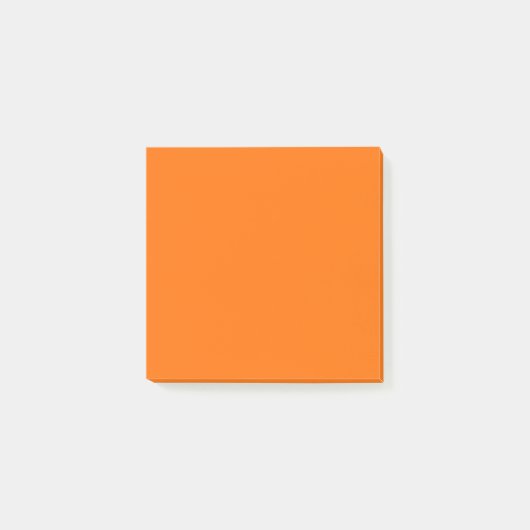 Pompoen Oranje Effen Vlak  Post-it® Notes (Voorkant)