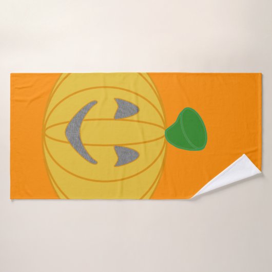 Pompoen Oranje handdoek (Badhanddoek)