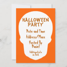 Pompoen Oranje schedel Minimaal