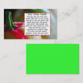 pompoen over autisme Visitekaartje (Voorkant / Achterkant)