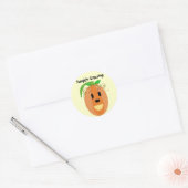 Pompoen Oversteek Ronde Sticker (Envelop)