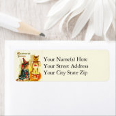  pompoen Owl Little Witch Halloween Etiket (Insitu)