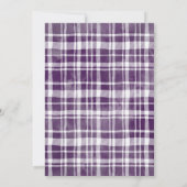 Pompoen Paarse Bloem Baby shower Bedankkaart (Achterkant)