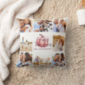 pompoen paarse florale multi-foto Thanksgiving Kussen (Deken)