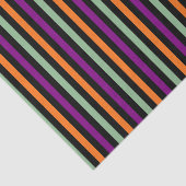 Pompoen, Paarse, groene en zwarte verticale strepe Tissuepapier (Detail)