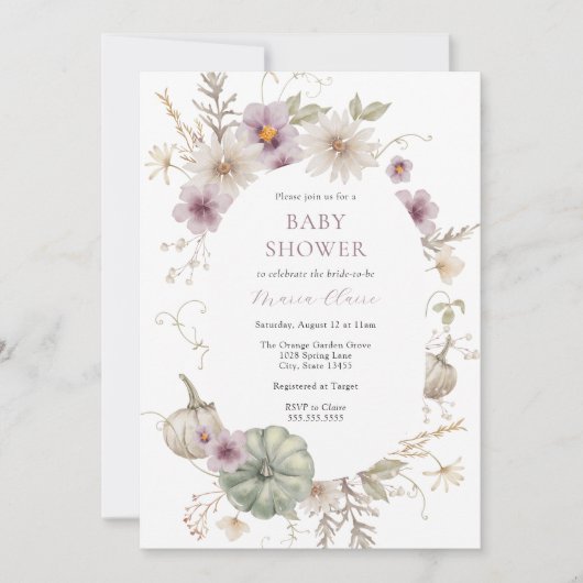  pompoen Paarse Vrijgezellenfeest Kaart (Voorkant)