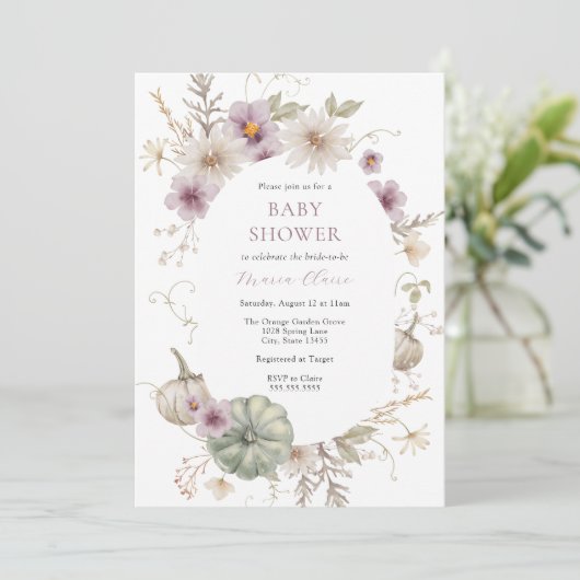  pompoen Paarse Vrijgezellenfeest Kaart (Staand voorkant)