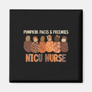 Pompoen Pacis en Preemies Nicu Nurse Herfst Herfst Magneet