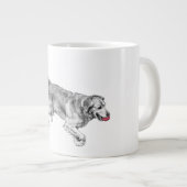 Pompoen Pad Pup met Rode Bal Grote Koffiekop (Voorkant rechts)