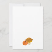 Pompoen Paddestoel Bos Herfst 100e Verjaardag Kaart (Achterkant)