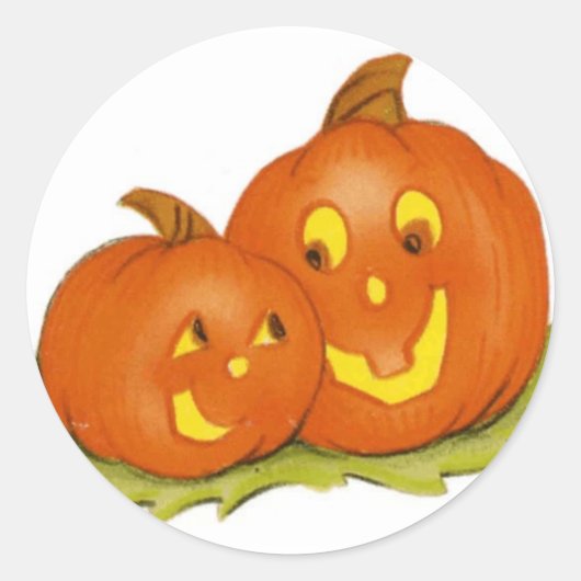 Pompoen Pals Hallowe'en Sticker (Voorkant)