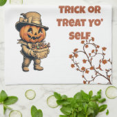 pompoen Pals Halloween Theedoek (Gevouwen)