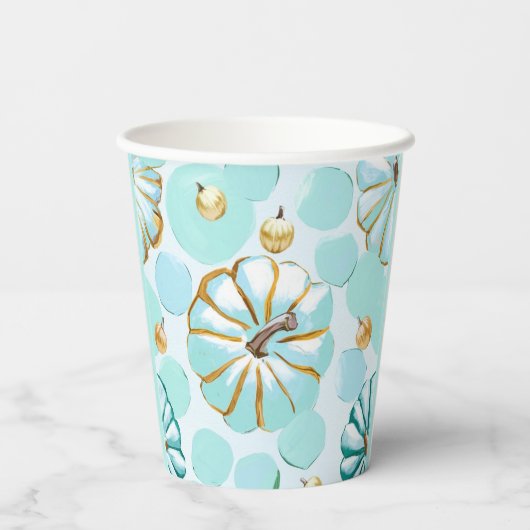 pompoen papieren bekers (Achterkant)