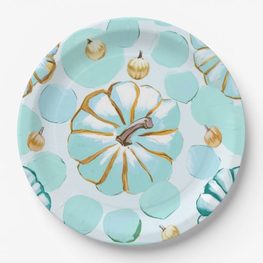 pompoen papieren bordje (Voorkant)