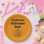 pompoen papieren bordje (Feest)