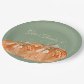 pompoen papieren bordje (Gekanteld)